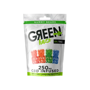 Green Haze 250 mg CBD Infused CBD gummy bears