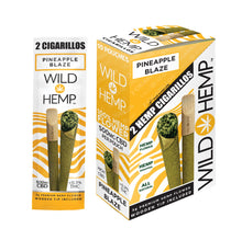 Load image into Gallery viewer, Pineapple Blaze CBD Cigarillo Pack & Display Box (Hemp Cigars which is a Pre Rolled Blunt made of hemp)