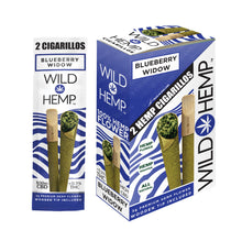 Load image into Gallery viewer, Blueberry Widow CBD Cigarillo Pack & Display Box (Hemp Cigars which is a Pre Rolled Blunt made of hemp)
