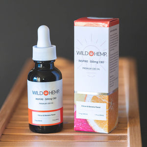 Broad Spectrum Hemp oil flavored Citrus and Banana by Wild Hemp 500mg of CBD