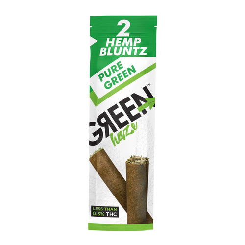 Green Haze CBD Hemp Cigarillo Blunts (Pure Green)