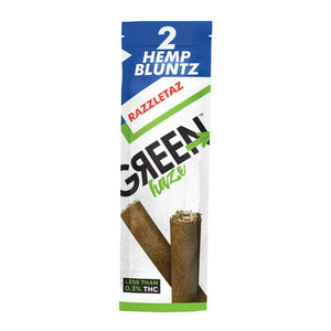 Green Haze CBD Hemp Cigarillo Blunts (Blue Raspberry)