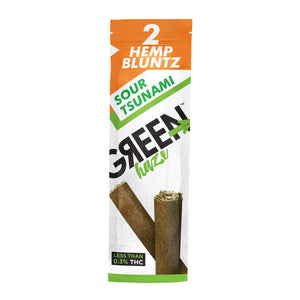 Green Haze CBD Hemp Cigarillo Blunts (Sour Tsunami)