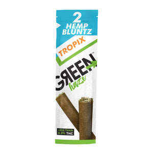 Green Haze CBD Hemp Cigarillo Blunts (Tropical Fruit)