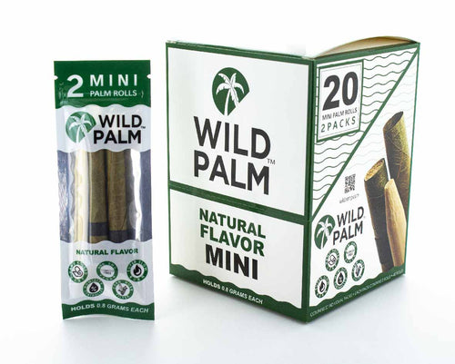 Natural Wild Palm Rolling Cones Mini