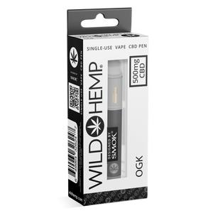 OG Kush Disposable CBD Vape Pen. Luna by Wild Hemp and Smok.