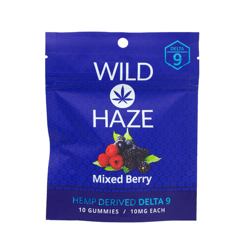 Wild Haze Delta 9 THC Gummies | Mixed Berry Flavor | Hemp Derived THC Edibles