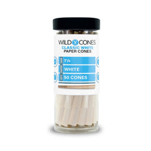 Load image into Gallery viewer, Wild Cones 50 Count Jar 1 1/4 Size White Paper