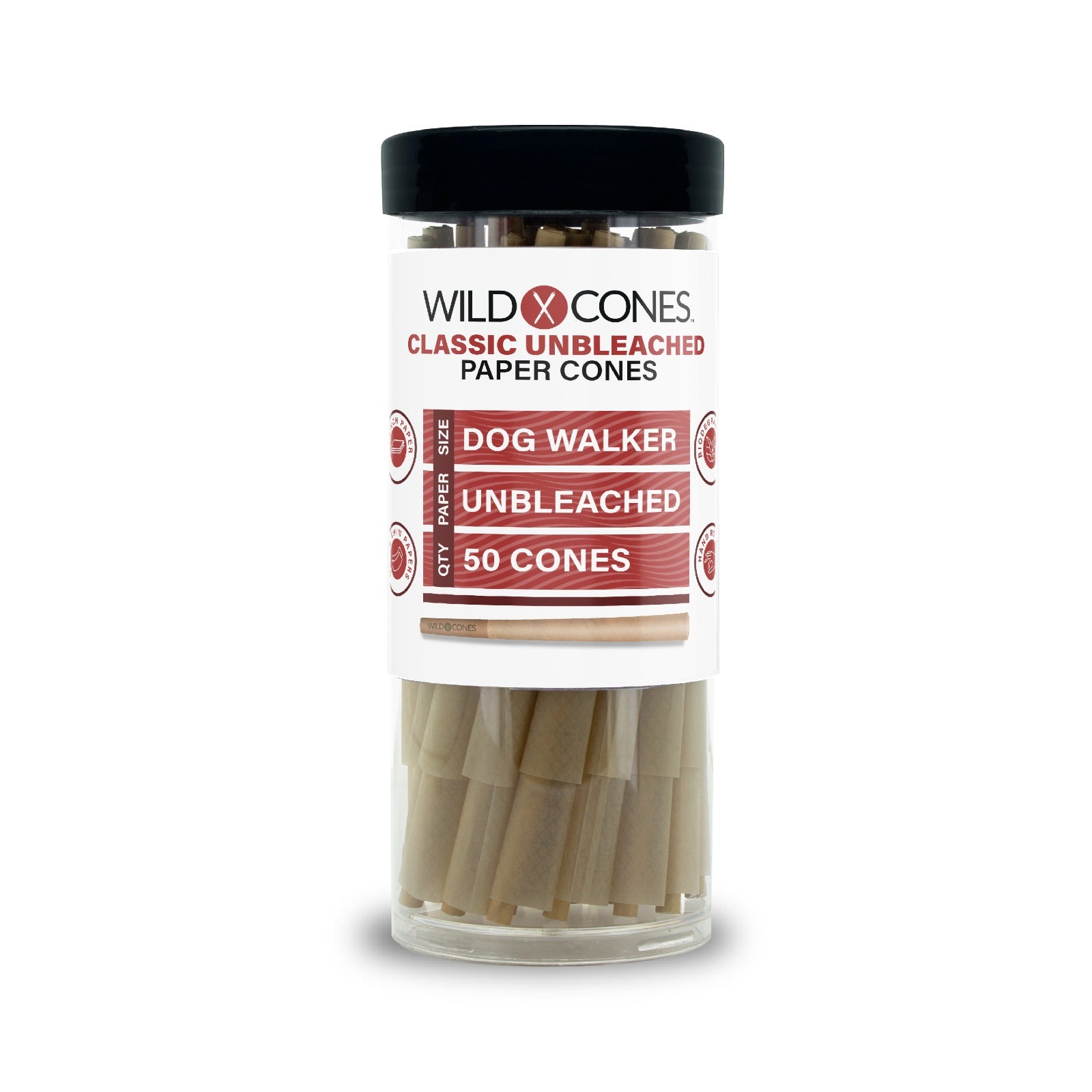 Bulk Small Pre-Rolled Cones - Dog Walker - 50-Pack