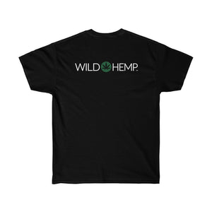Wild Hemp Black T Shirt Back