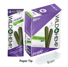 Load image into Gallery viewer, Purpz Flavor Wild Hemp Blunt Wraps with filter tips